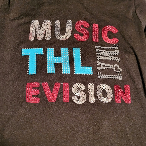 Vintage Black Music EHL Evision Women's Hoodie + Sequins & Jewels L/XL NWOT - Picture 3 of 4